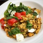 Curried Lentil Dhal with chicken and Bulgar Wheat